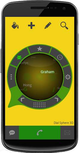 Dial Sphere 3D - Dialer screenshot 4