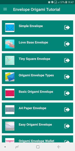 Paper Origami Envelope Step by Step скриншот 1