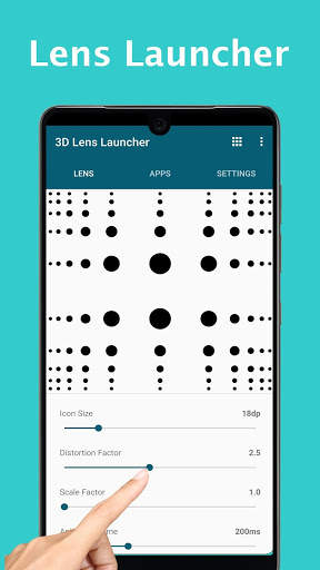 Lens Launcher : Touch Fisheye 3D Lens Launcher screenshot 1