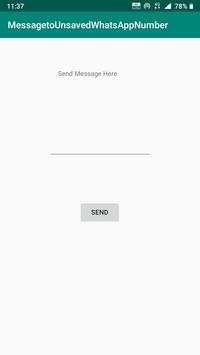 Message to Unsaved WhatsApp Number screenshot 1