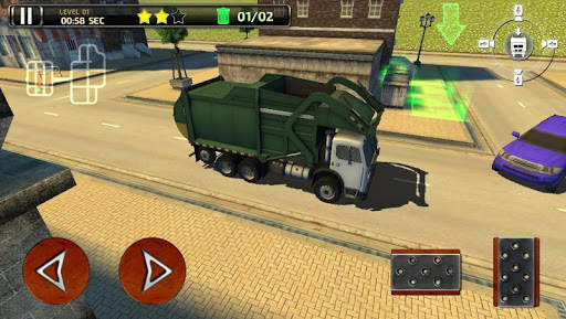 Garbage Truck Simulator 3D Rac screenshot 3