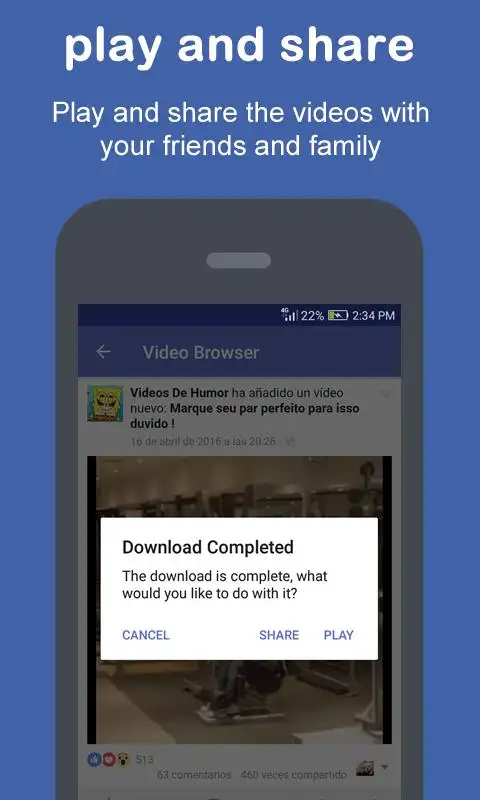 Video Download for Facebook скриншот 3