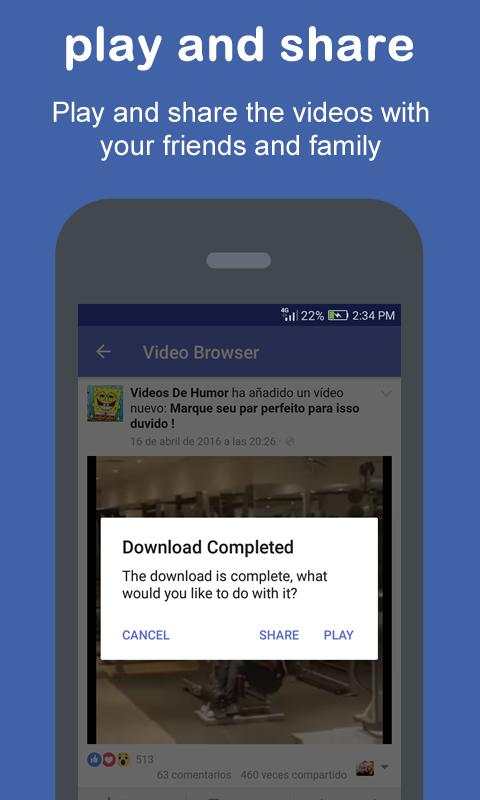 Video Download for Facebook 3 تصوير الشاشة