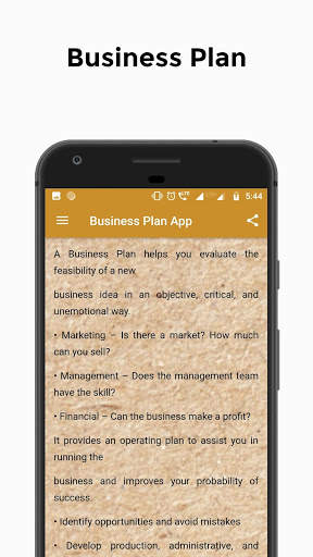Business Plan App screenshot 2
