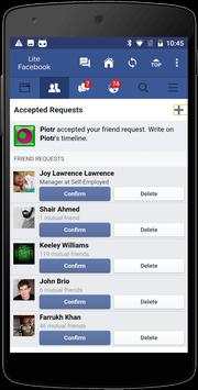 Lite Messenger for Facebook screenshot 2