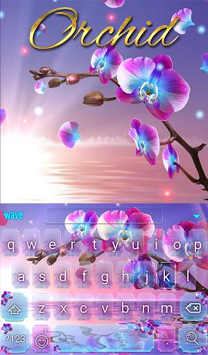 Orchid Keyboard & Wallpaper स्क्रीनशॉट 2