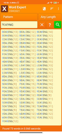 Word Expert (for SCRABBLE) screenshot 2