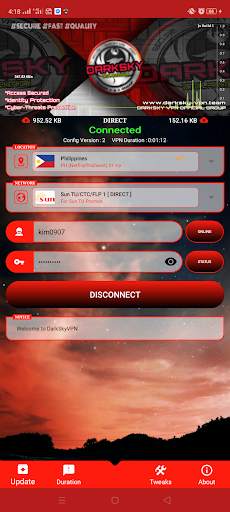 Darksky vpn Official Apps screenshot 1