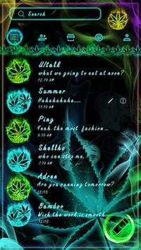 (FREE) GO SMS WEED RASTA THEME screenshot 2