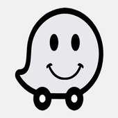 GPS Waze Maps Traffic Alerts Live Navigation Guide icon