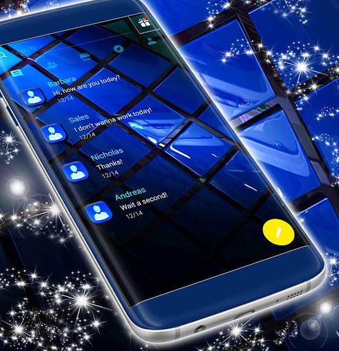 Blue SMS Theme 2021 screenshot 3