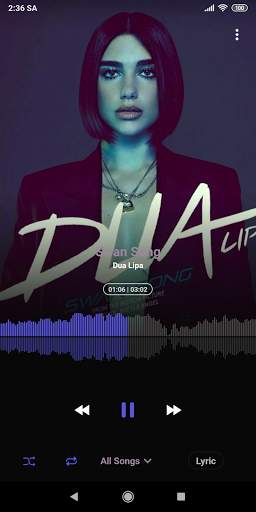 gaana lite_ Musicolet Music, player screenshot 2