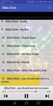 Billie Eilish Songs 3 تصوير الشاشة