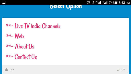 LiveTV India Channels & Movie Search स्क्रीनशॉट 1