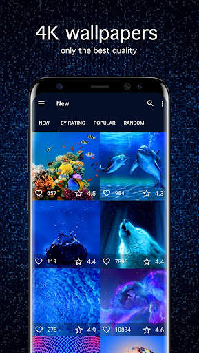 Blue Wallpapers 4K screenshot 1