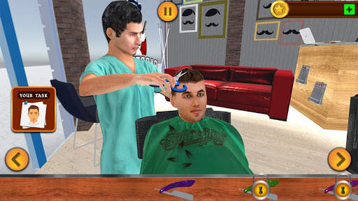 Virtual Barber Shop Simulator: Hair Cut Game 2020 screenshot 3