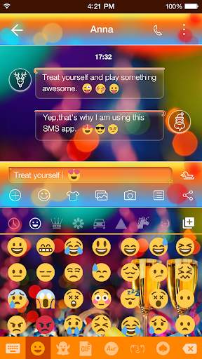 Happy New Year Emoji Keyboard screenshot 8