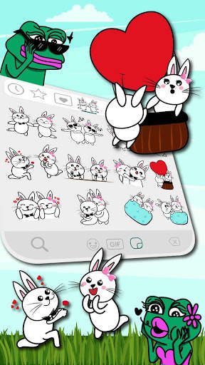 Bunny In Love Emoji Stickers screenshot 3