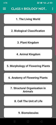 Class 11 Biology Notes screenshot 1
