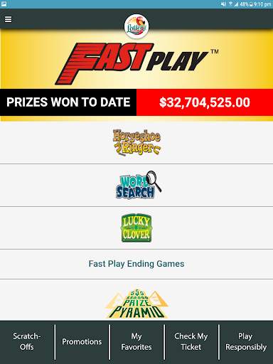 Florida Lottery Mobile Application screenshot 3