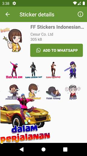 FF Stickers for WhatsApp 2021 screenshot 2