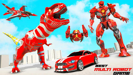 Army Dino Robot Car Games 3D screenshot 1