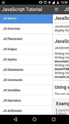 JavaScript Offline Tutorial screenshot 2