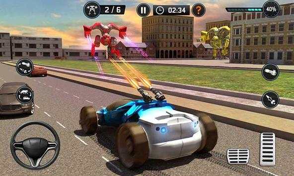 US Police Car Wild Panther Transform Robot Games screenshot 5