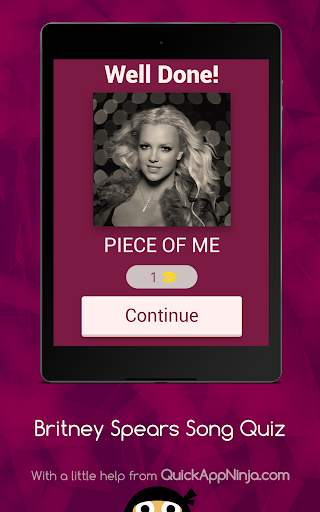 Britney Spears Song Quiz screenshot 18