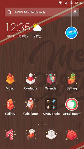 Merry Christmas tree gifts-APUS Launcher theme screenshot 1