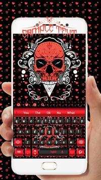 Cool Skull Keyboard Theme screenshot 2
