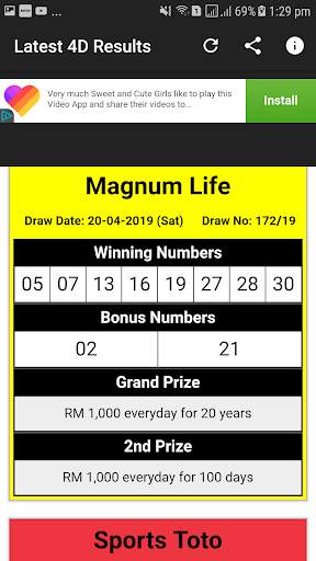 Malaysia black satta & live 4d result screenshot 4