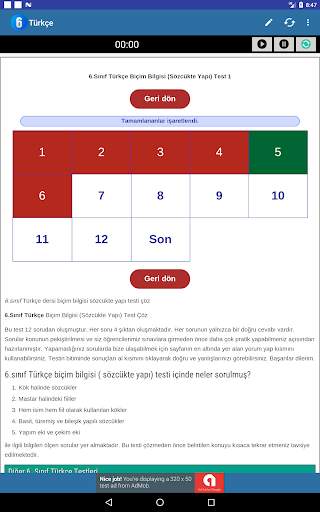 6.Sınıf Testleri Tüm Dersler 21 تصوير الشاشة
