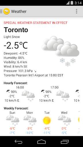 Weather Canada screenshot 1