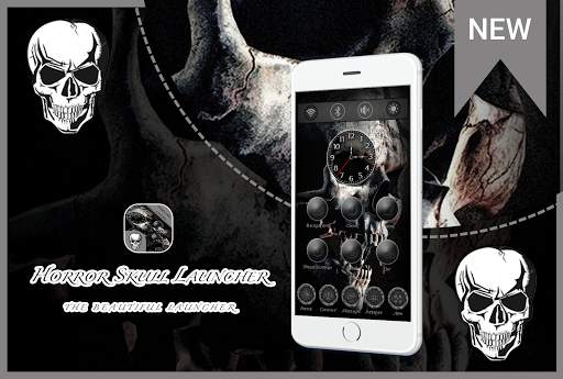 Horror Skull Launcher Theme screenshot 1
