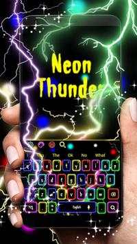 Flash Neon Lightning Keyboard Theme screenshot 1