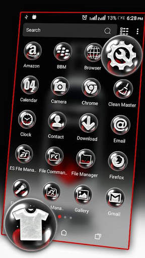 Black Bottle Launcher Theme screenshot 2