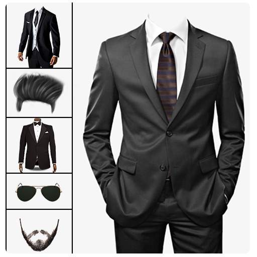 Formal Men Photo Suit: Photo Editor Hair, Mustache 1.0