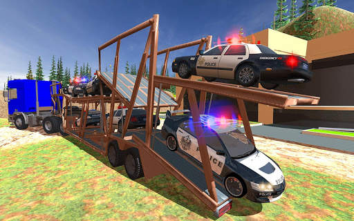 Police Cargo Plane Cars Transport Games screenshot 5