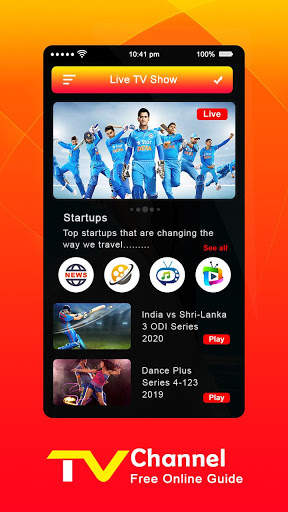 Live TV Channels Free Online Guide screenshot 3