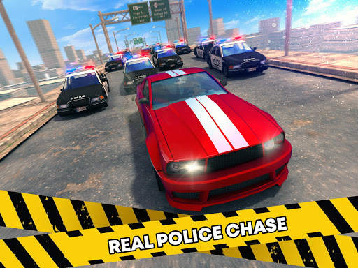 Cop Car Chase 🚨 Police Robber Racing City Crime screenshot 15