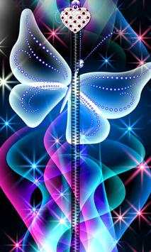 3D Butterfly Zipper UnLock screenshot 7