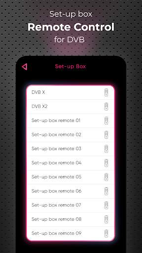 Remote Control For DVB 5 تصوير الشاشة