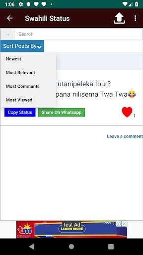 Swahili Status Quotes And Jokes screenshot 3