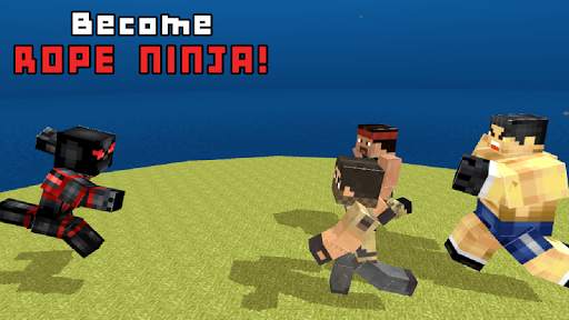 Dead Rope Ninja: Blocky City screenshot 1