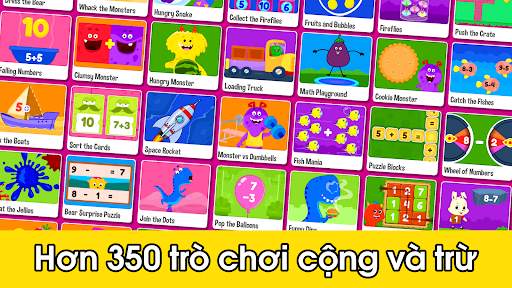 Trò chơi cộng trừ cho trẻ em screenshot 1