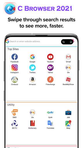Uc Fast Secure Browser.Watch Video Offline App screenshot 4