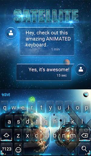 Satellite Animated Keyboard    स्क्रीनशॉट 3