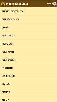 Mobile Data Vault screenshot 3
