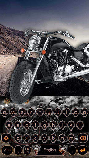 Motorcycle Driving Keyboard Theme screenshot 3